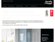 Tablet Screenshot of koralle.de